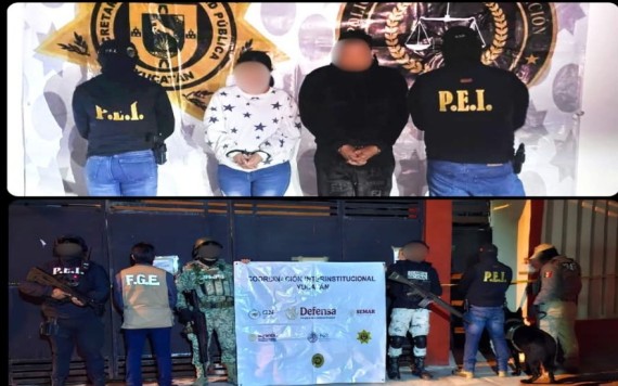 Incautan droga y detienen a 2 personas en Dzununcán