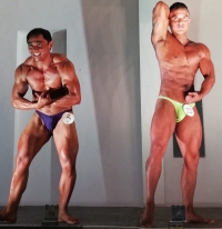 Enrique Mart&iacute;nez y Laura Ortiz, reyes del m&uacute;sculo en Tizim&iacute;n