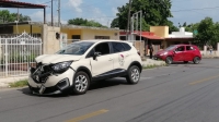 Choque deja dos lesionadas en la Mercedes Barrera