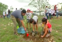 Video: Vecinos de los H&eacute;roes participan en reforestaci&oacute;n