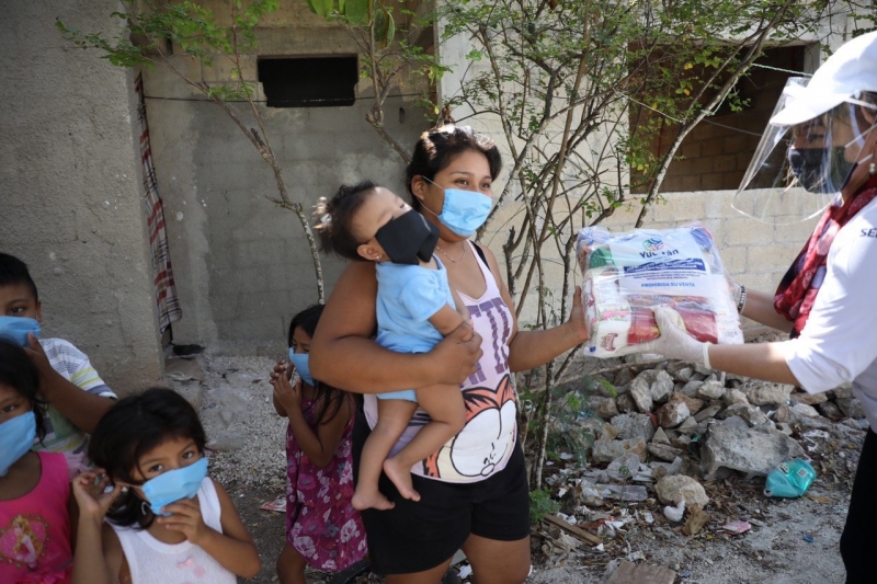 Realiza Gobierno del Estado tercera entrega de apoyos alimentarios