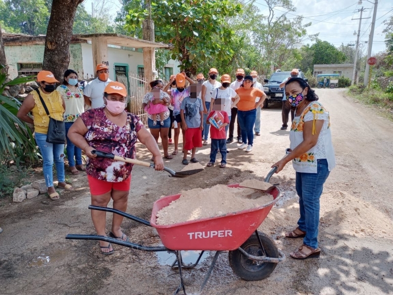 Candidatos a legisladores federales de MC realizan trabajo comunitario
