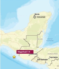 Descartan tsunami en costas yucatecas tras sismo