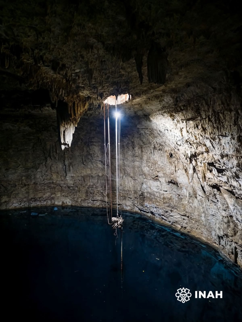 Continúa registro de vestigios hallados en  cenote Síis Já