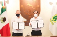 Gobernador firma convenio de cooperaci&oacute;n con Fundaci&oacute;n Konrad Adenauer