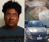 Detienen a sujeto por posesión de cannabis en Progreso