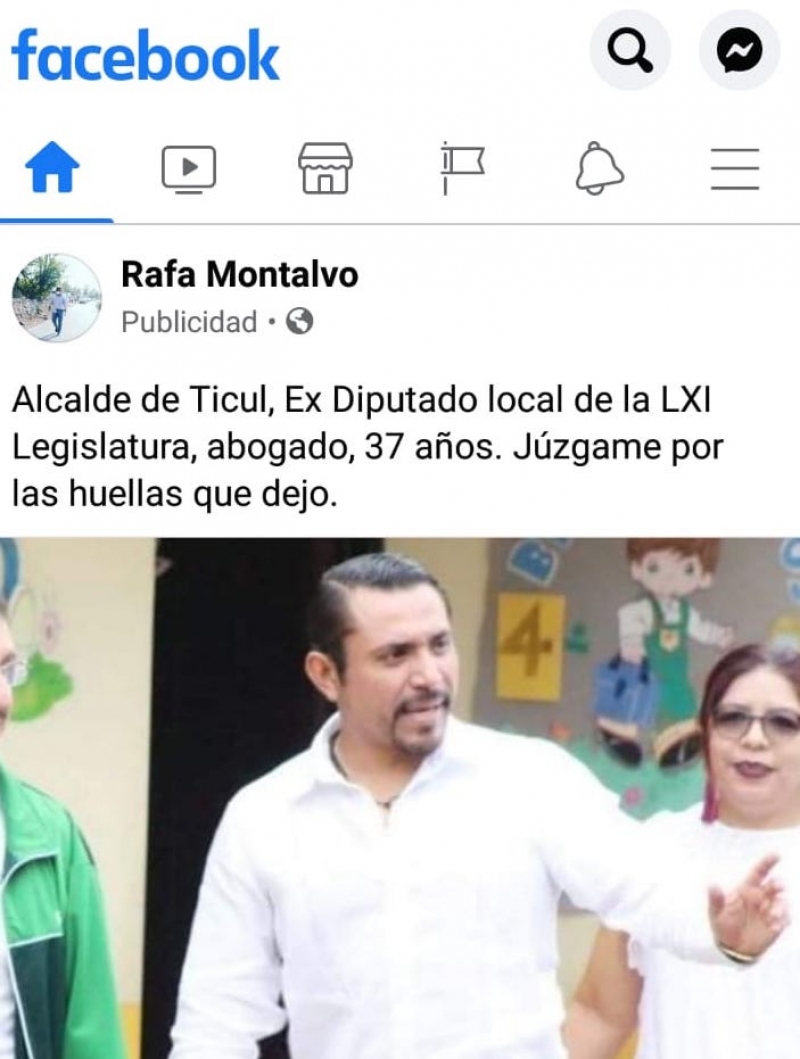 Promociona alcalde de Ticul su imagen en medio de la pandemia del Covid-19 