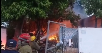 Se registra incendio en predio de la colonia Mayap&aacute;n