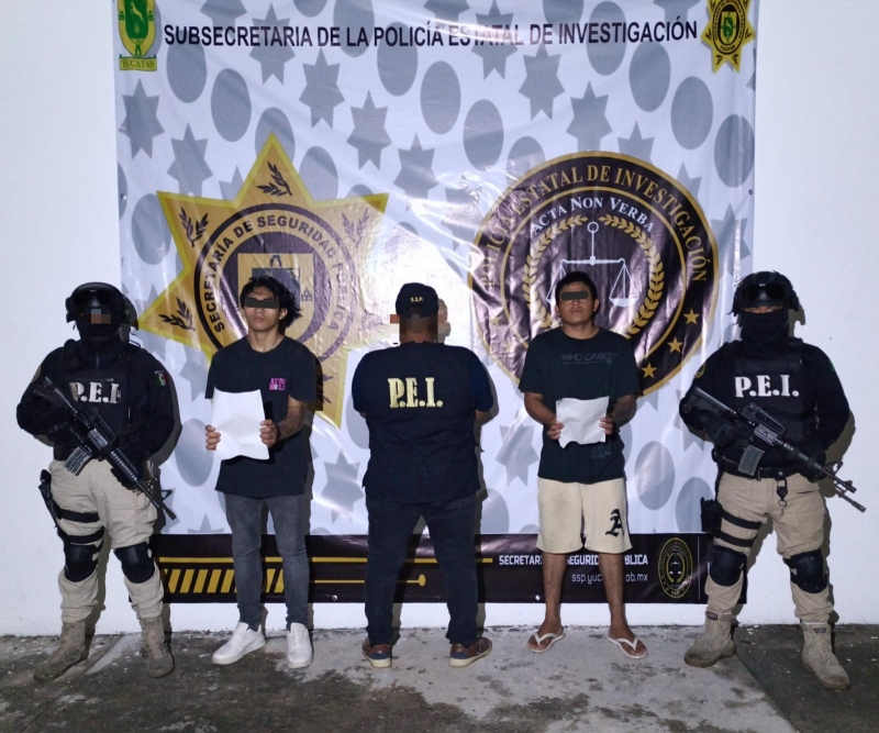 Arrestan a dos sujetos acusados de robo a gasolinera