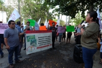 Protestan antorchistas en Tribunal Agrario