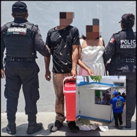 Detienen a pareja por presunto robo