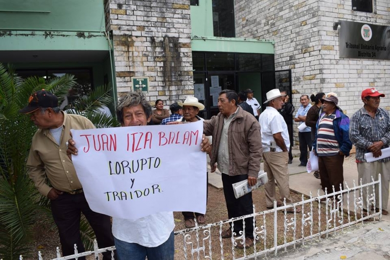 Protestan ejidatarios de Motul