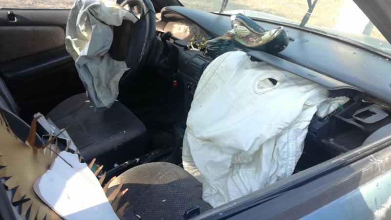 Guiador choca y destruye imagen de La Guadalupana