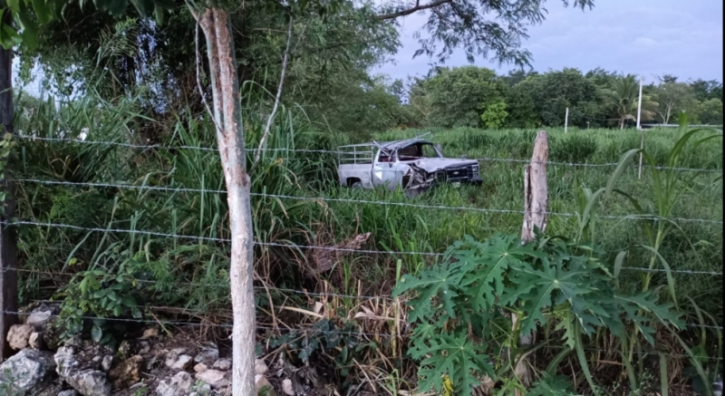 Alarife lesionado en siniestro vial en la Mérida-Motul