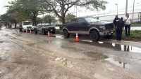 Choque múltiple en la Merida-Umán