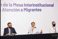 Instalan mesa interinstitucional de atenci&oacute;n a migrantes
