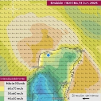Prevén rachas de viento fuerte a partir del martes