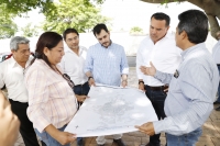 Supervisa alcalde trabajos en el parque Xocl&aacute;n