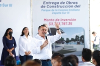 Ren&aacute;n entrega nuevo parque en la colonia Emiliano Zapata Sur III