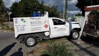 Camioneta cargada con gas LP protagoniza siniestro vial