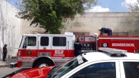 Arde florería en el Centro Histórico de Mérida