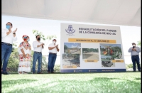 Mauricio Vila y Ren&aacute;n Barrera entregan obras en Noc Ac