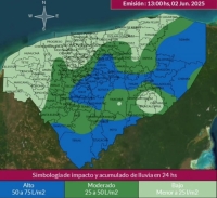 Alerta en Yucatán por intensas lluvias