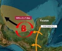 Se formaría depresión tropical en las próximas horas