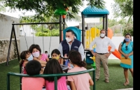 Inaugura Renan Barrera parque en La Mielera