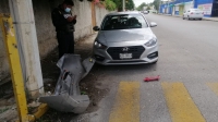 Haitiano protagoniza siniestro vial en la colonia Jes&uacute;s Carranza