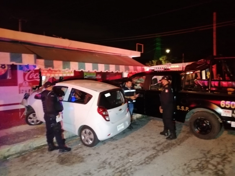 Se lesionan tres oficiales de SSP en hecho de tránsito