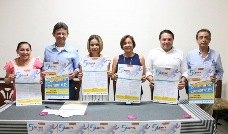 Presentan la quinta edición de la Carrera contra las Adicciones