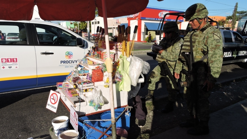 Operativo de vigilancia de pirotecnia seguirá vigente, anuncia Procivy