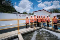 Rehabilitan planta de tratamiento de aguas residuales