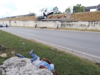 Falla mec&aacute;nica ocasiona siniestro vial en Perif&eacute;rico de M&eacute;rida&nbsp;