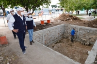 Ren&aacute;n Barrera supervisa obras en la Ricardo Flores Mag&oacute;n