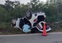 Choque deja dos lesionados en la Pist&eacute;-Yokdzonot