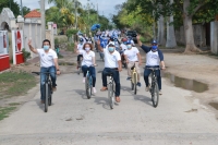 PAN Yucat&aacute;n realiza biciruta en Conkal