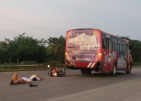 Dos motociclistas resultan lesionados en siniestro vial