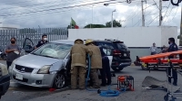 Choque en avenida Aviaci&oacute;n deja tres lesionados