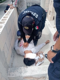 Trabajador sufre descarga eléctrica