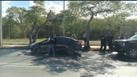 Aseguran réplica de arma en avenida Internacional de Mérida