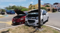 Siniestro Vial en Las Américas deja daños materiales