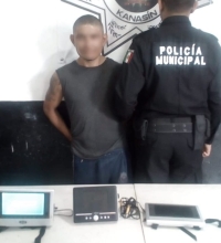 Cae presunto ladr&oacute;n en Mulchech&eacute;n