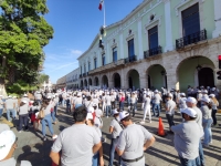 Pese a pandemia sindicatos salen a protestar