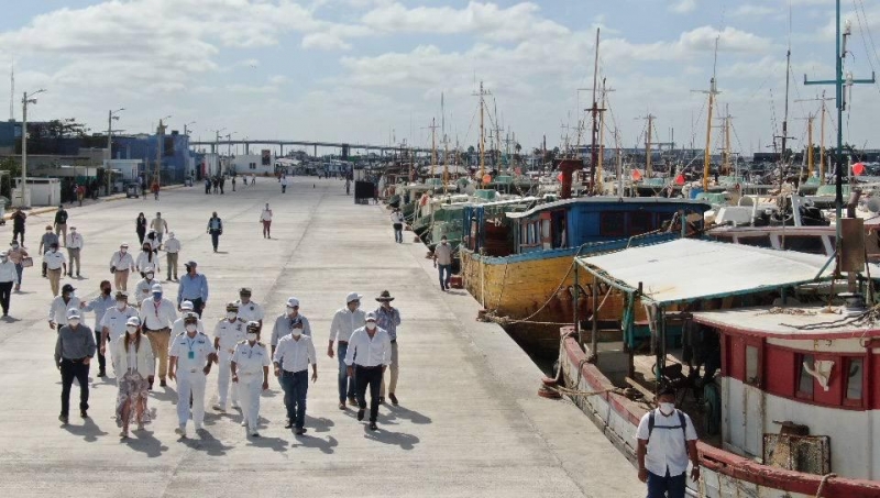 Modernizan y rehabilitan Puerto de Abrigo de Yucalpetén
