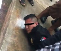 Consignan ante la FGE a polic&iacute;a que choc&oacute; ebrio