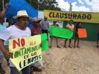 Protesta en Hom&uacute;n por poco termina en violencia