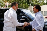 Reaparece Meade en M&eacute;rida y se re&uacute;ne con Sahu&iacute;