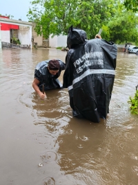 Despliegan operativo ante intensas lluvias